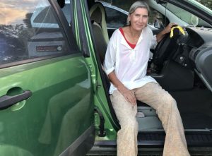 woman living in car byron bay