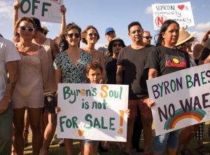 byron activists protesting