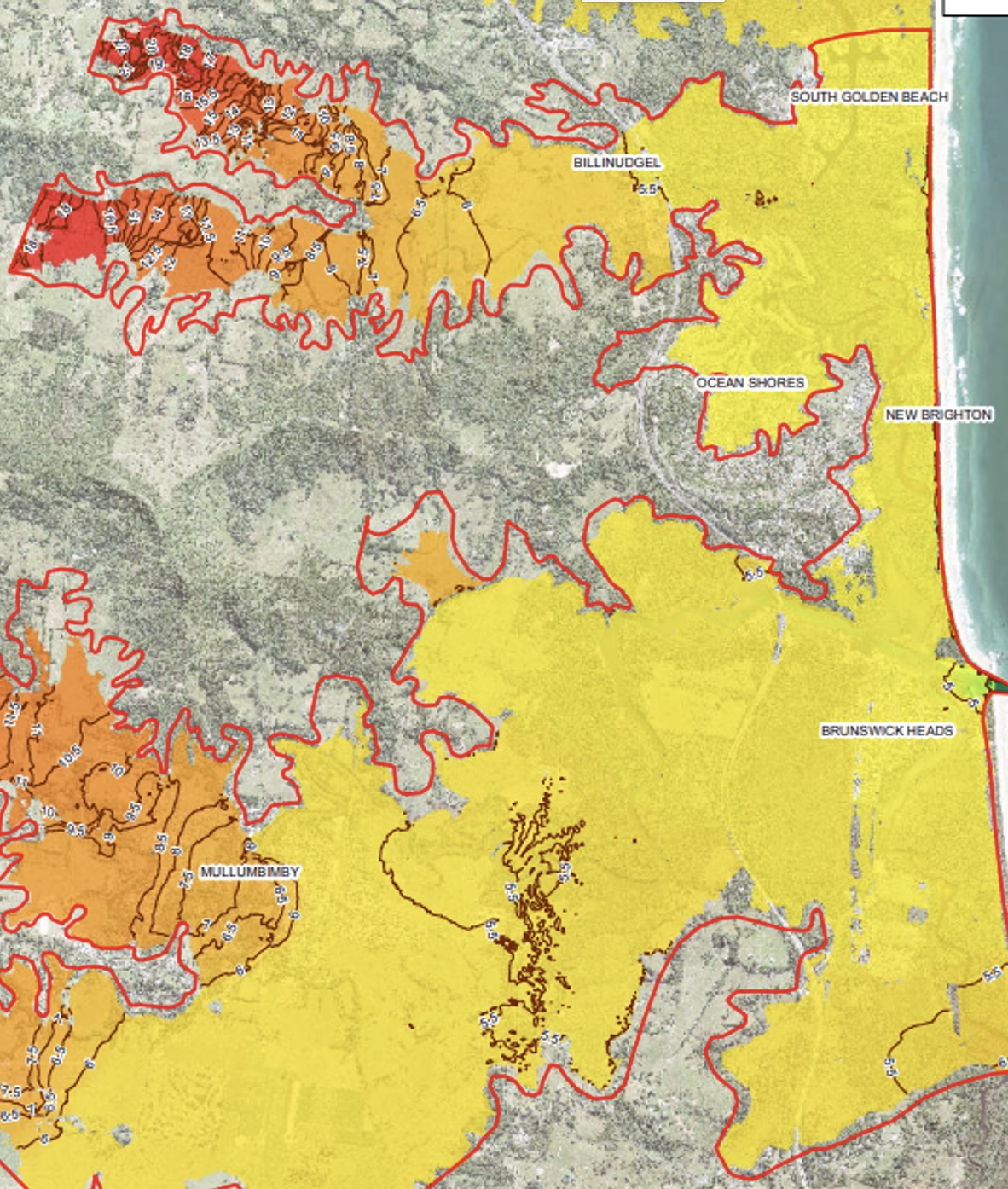 A Flood Of Words Byron Property Search   Flood Map 